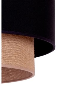 Duolla - Csillár zsinóron BOHO 1xE27/15W/230V átm. 45 cm fekete/barna