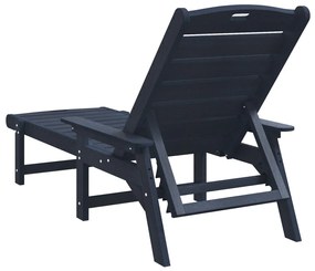 Nyugágy 2 db Tengerészkék 162x53x98.5 cm HDPE