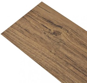 Dióbarna öntapadó 2 mm-es pvc padló burkolólap 5,02 m²