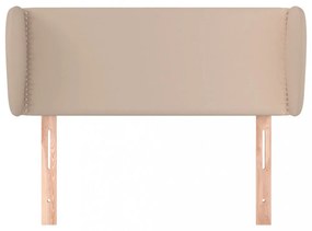 cappuccino műbőr szárnyas fejtámla 103x23x78/88 cm