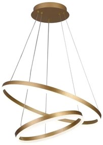 Brilagi - LED Dimmelhető csillár zsinóron CIRCLE LED/70W/230V 3000-6500K arany + távirányító