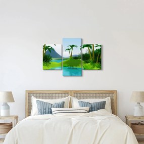 Kép - tavak dzsungelben (90x60 cm)