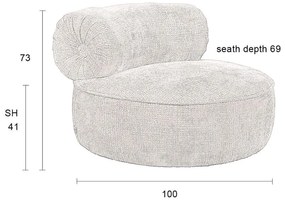 Narancssárga fotel Tilbury – Dutchbone