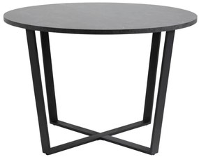 Amble Étkezőasztal Fekete Márvány Hatású 110 cm
