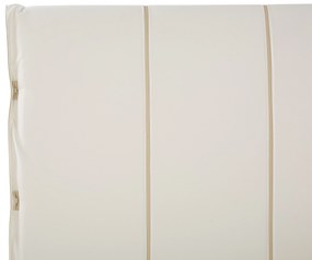 Fehér műbőr franciaágy 160 x 200 cm BETIN Beliani