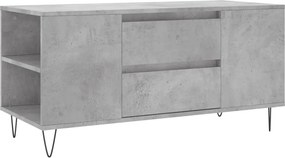 vidaXL betonszürke szerelt fa dohányzóasztal 102x44,5x50 cm