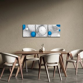 3D motívumú kép (órával) (90x30 cm)