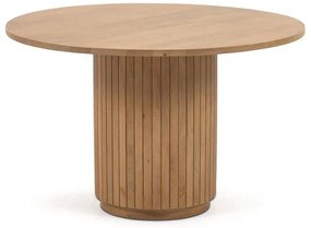 Natúr színű mangófa kerek étkezőasztal ø 120 cm Licia – Kave Home