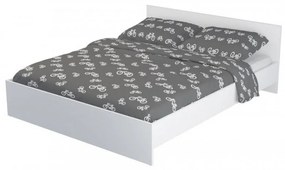 Pietro II NEW Kétszemélyes ágykeret 160x200, ágyráccsal, Aoe Vera III NEW matraccal Fehér