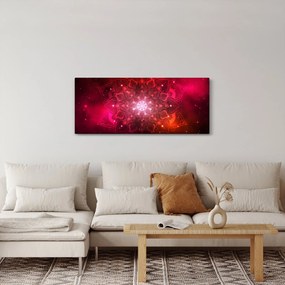 Piros absztrakció képe (120x50 cm)