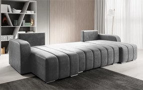 Univerzális ülőgarnitúra, szürke, PORIMA U