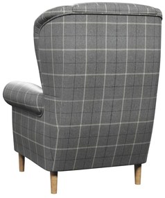 Szürke füles fotel Swan – Ropez