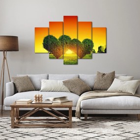 Kép - szív a fák tetején (150x105 cm)