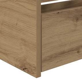 Nappali ágy fiókokkal Iparművészeti tölgy Rétegelt fa 75 x 190 cm