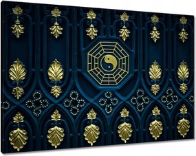 Festmények 100x70 Absztrakt Arany harmónia