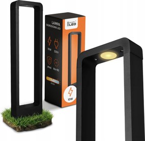 Led Kerti Lámpa Oszlop 60cm IP44 Fekete Modern Erős Prémium 230V