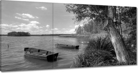 Festmények 180x90 Csónakok a tavon