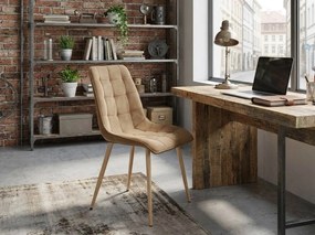 Étkezőszék SPLIT VELVET, barna