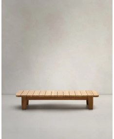Teakfa kerti dohányzóasztal 70x140 cm Tirant – Kave Home