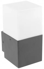 Lámpa Kerti lámpatest LARGO-AU, E27, max.15W, IP44, AC220-240V, 50-60Hz, falra szerelhető, grafit