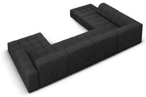 Antracitszürke sarokkanapé (bal oldali-U alakú) Chicago – Cosmopolitan Design