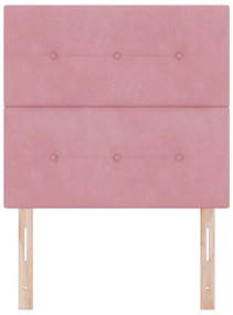 Fejtámla Gombos Rózsaszín 80 cm Bársony