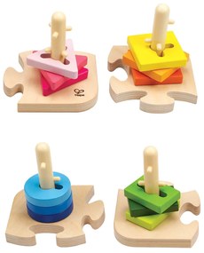 Hape kreatív fa puzzle, 19,7 x 11,6 x 19,7 cm