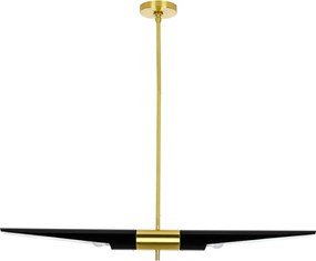 King Home APOLLO MD21419-2M.BLACK.GD Függőlámpa 2x40W/E27 IP20