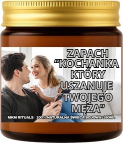 Szója illatgyertya 180 ml A szerető illata, amely tiszteletben tartja a férjét