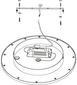 Eglo 99118 - TURCONA-C LED RGB dimmelhető mennyezeti lámpa 15W/230V + DO