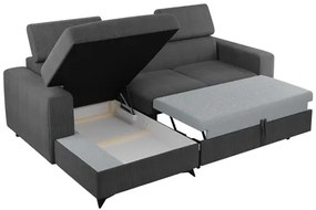 Sarokkanapé Laviosuna Premium (sötétszürke) (tárolóhellyel) (J). 1105149