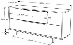 Onu Walnut szekrény
