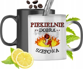 Mágikus Bögre A Főnöknek Színváltós, fényképes nyomattal