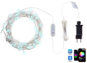 Színes okos LED fényfüggöny applikációval 150 cm KULUSUK Beliani