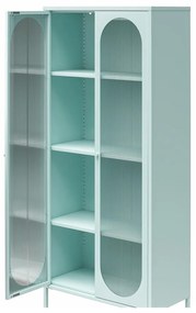 Világoskék fém tálalószekrény 80x186x40 cm Luna – Støraa