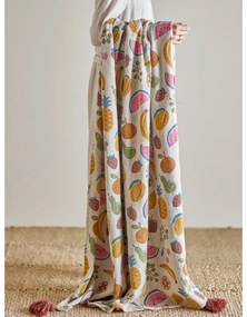 Újrahasznosított pamut gyerek takaró 130x160 cm Fruitta – Bloomingville Mini