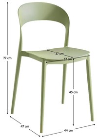 Étkezőszék Recibir (zöld) . 1116465
