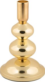 Fém Gyertyatartó Egy Gyertyához Arany Dekoratív 16,7 cm
