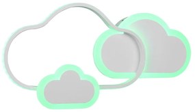 Fehér gyerek lámpa 52x25 cm Cloudy – Trio