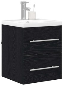 Fürdőszobai mosdószekrény Fekete tölgy 41 x 38,5 x 48 cm