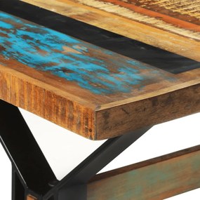 Tömör újrahasznosított fa étkezőasztal 180 x 90 x 73 cm
