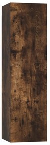 füstös tölgy színű falra szerelhető TV-szekrény 30,5x30x110 cm