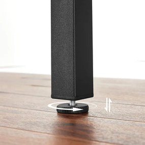 Kihúzható étkezőasztal ELDUR barna/fekete