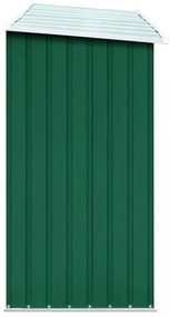 zöld horganyzott acél kerti tűzifatároló 330 x 84 x 152 cm