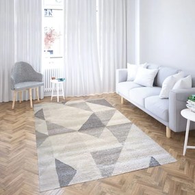 Milano Proma háromszög mintás szőnyeg (Beige) 160x230