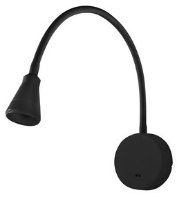 FARO BEL fali lámpa, fekete, beépített LED, IP20, 41030