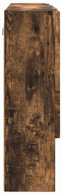 Fürdőszobai tükörszekrény Füstölt tölgy 80 x 17 x 55 cm Faanyag