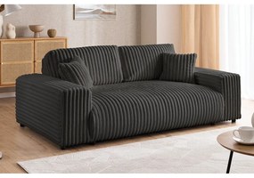 Sötétszürke kordbársony kanapé 178 cm Justin – Ropez