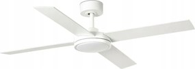 Faro Saint L Led mennyezeti ventilátor, fehér, 4 lapátos, távirányítóval