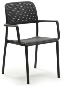 BORA karfás kerti design szék, antracit